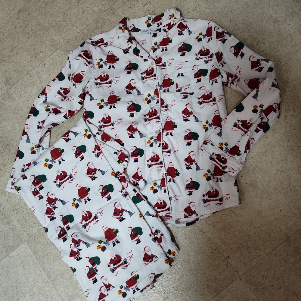 The Company Store Pajamas Merry Christmas Sz 14/16 Kids  Small Adult NWOT Unisex
